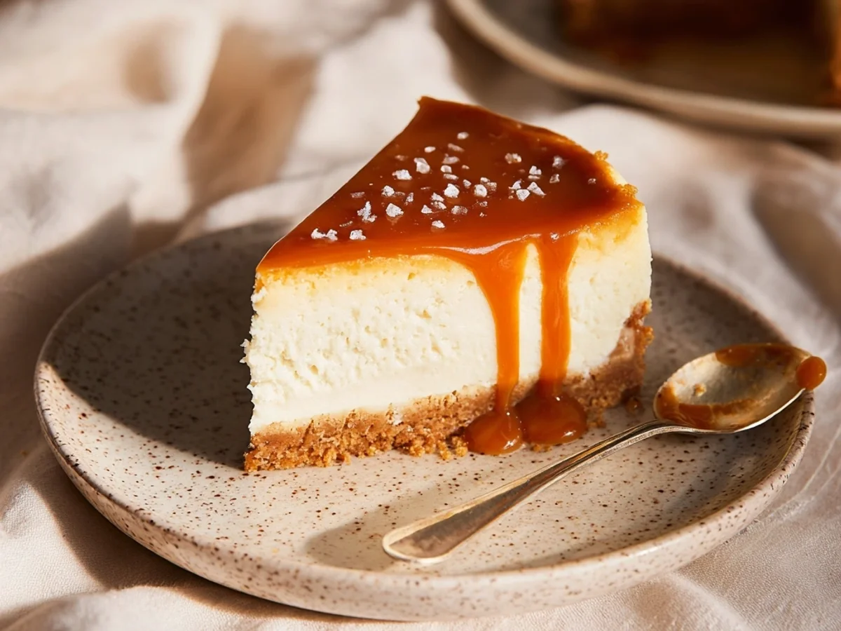 Rich Salted Caramel Cheesecake: My Sweet & Salty Obsession - Featured Image