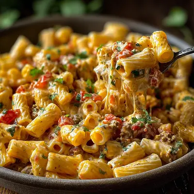 Rotel Pasta Fiesta: Speedy Skillet Tex-Mex Creaminess