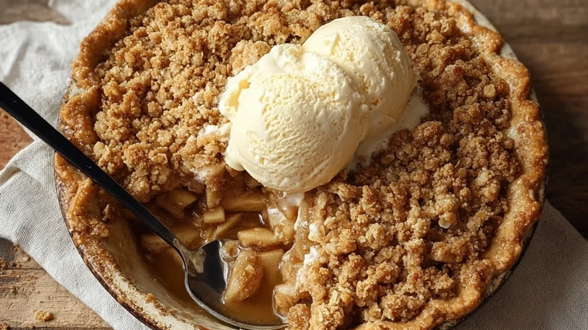 Rustic Apple Crisp Pie: Simple & Sweet Dessert
