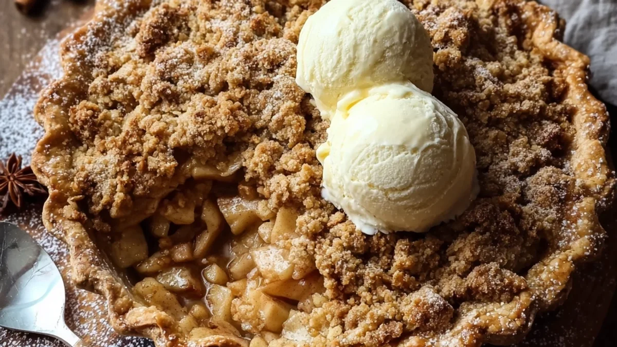 Rustic Apple Crisp Pie: Sweet Fall Comfort