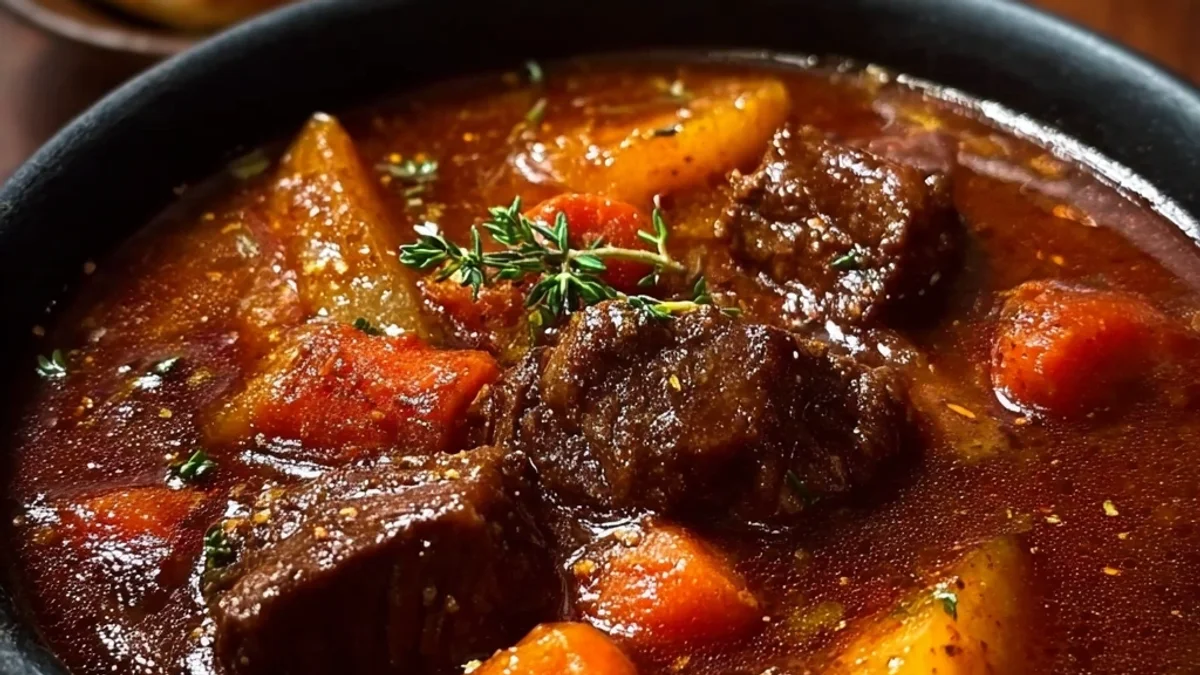 Rustic Beef Stew with Root Vegetables