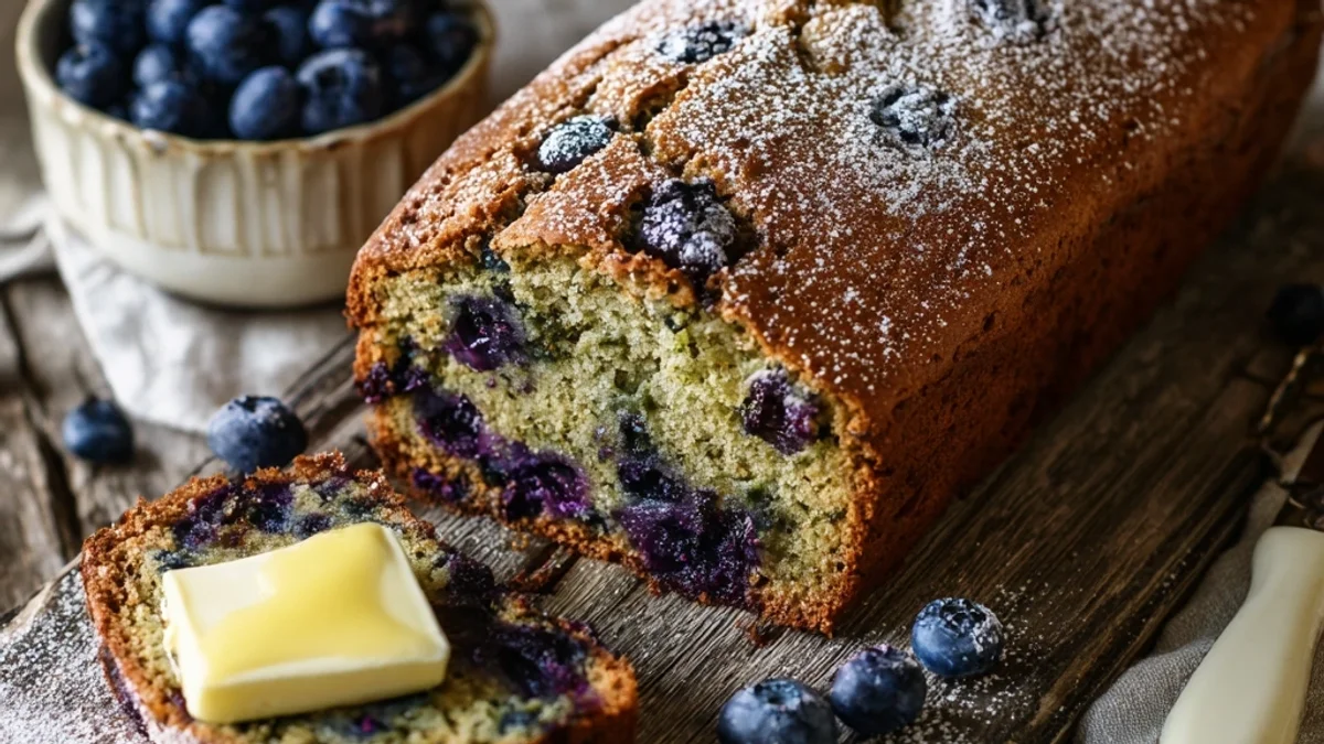 Rustic Blueberry Zucchini Bread: A Sweet Summer Loaf