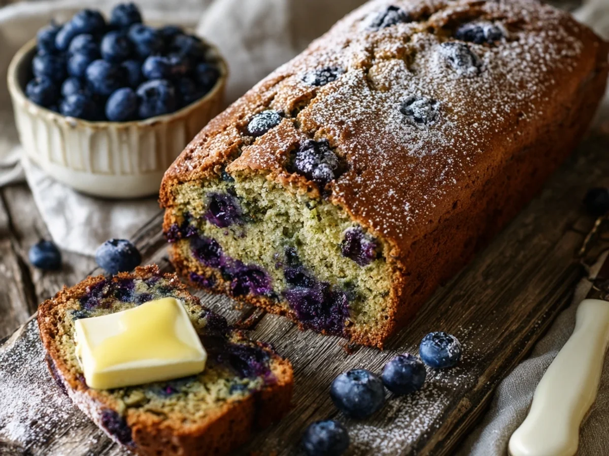 Rustic Blueberry Zucchini Bread: A Sweet Summer Loaf - Featured Image