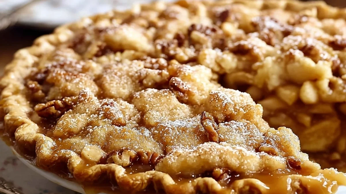 Rustic Caramel Apple Pie: A Sweet Autumn Delight