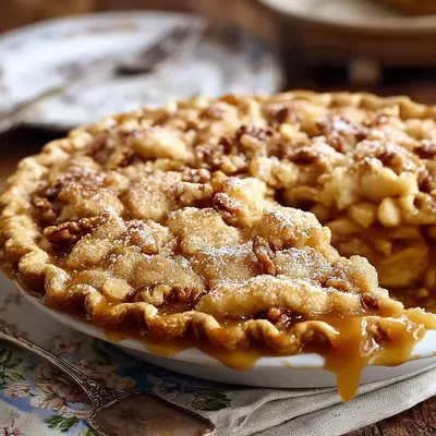 Rustic Caramel Apple Pie: A Sweet Autumn Delight