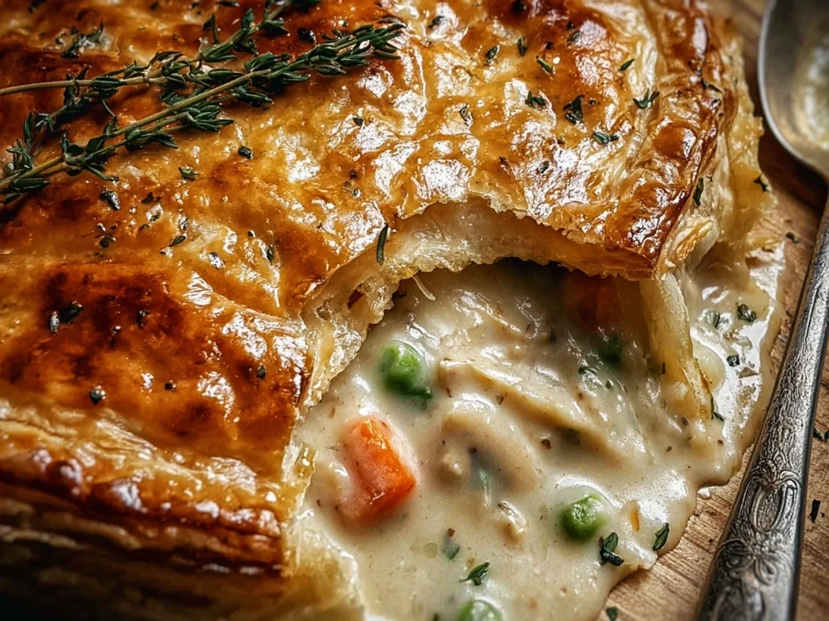 Rustic Chicken Pot Pie: Flaky Crust, Creamy Filling - Featured Image