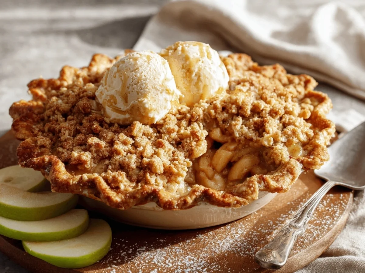 Rustic Dutch Apple Crumble Pie: My Family's Favorite - Featured Image