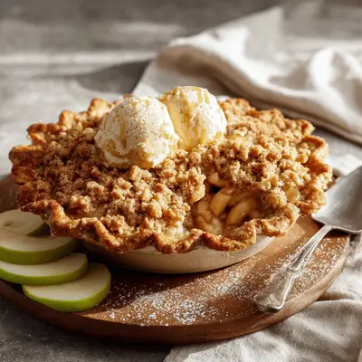 Rustic Dutch Apple Crumble Pie: My Family's Favorite