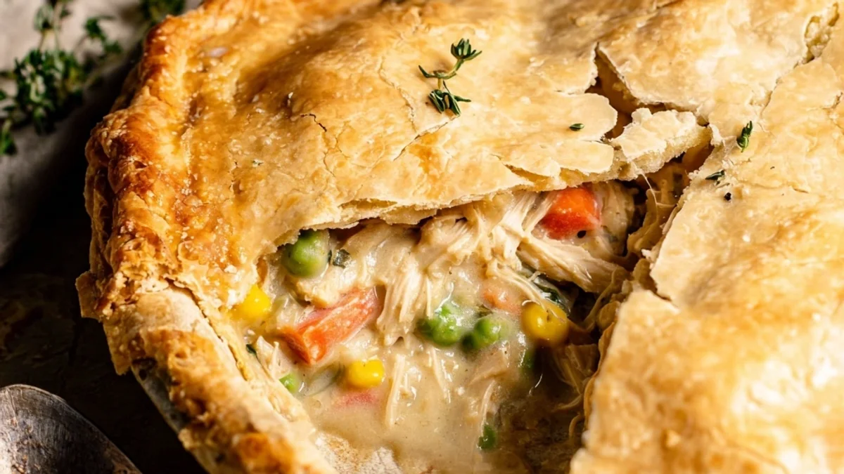 Rustic Homemade Chicken Pot Pie: Easy Recipe