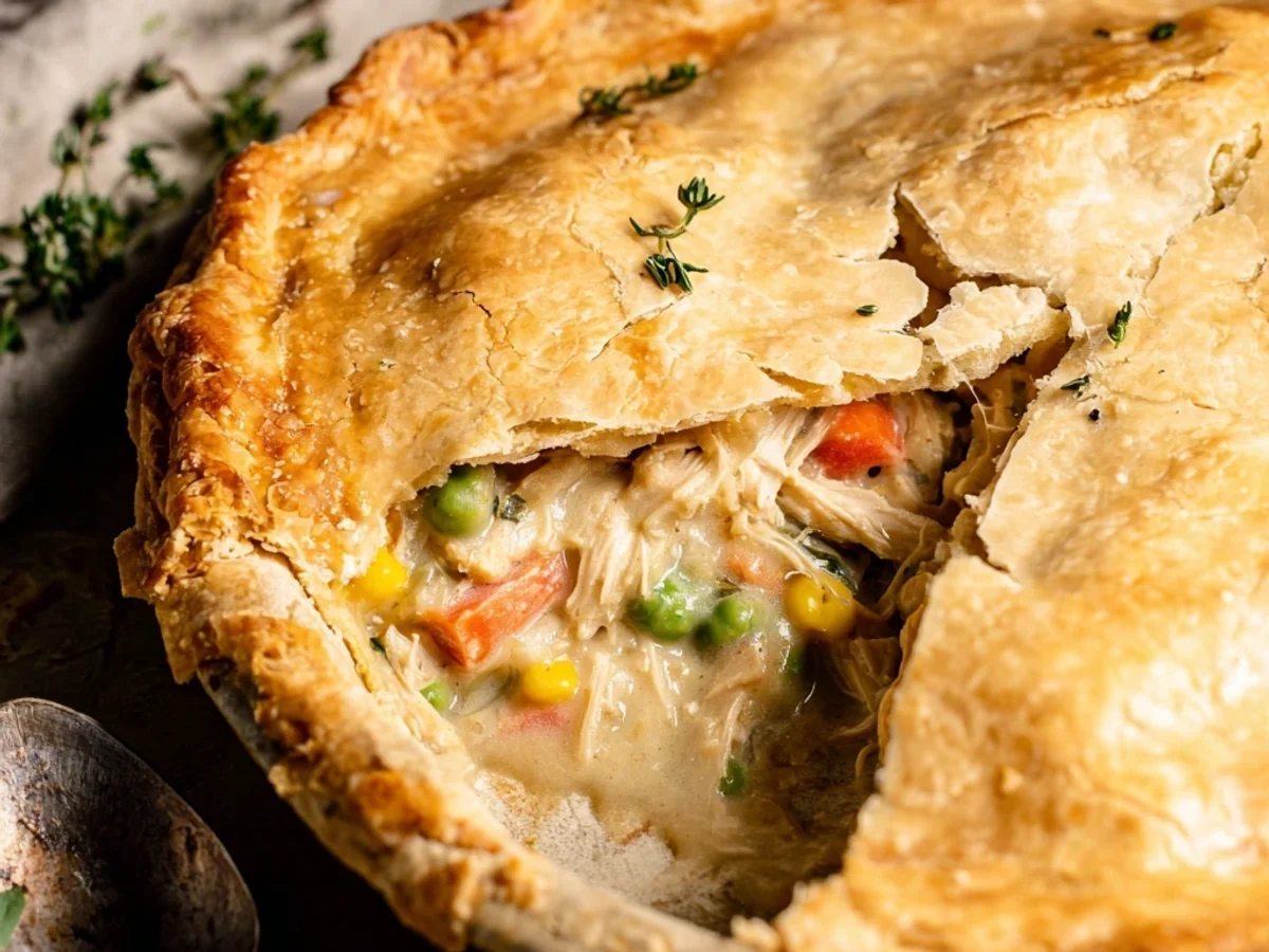 Rustic Homemade Chicken Pot Pie: Easy Recipe - Featured Image