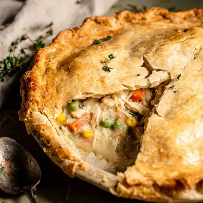 Rustic Homemade Chicken Pot Pie: Easy Recipe