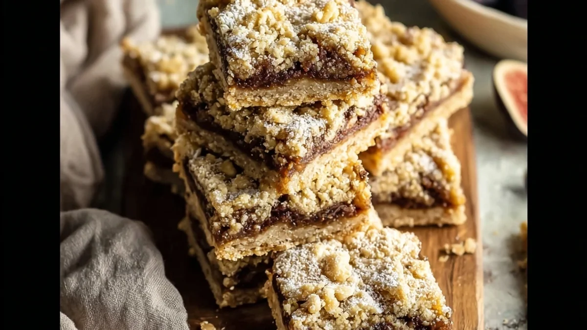 Rustic Homemade Fig Bars: Easy Sweet Treat Recipe