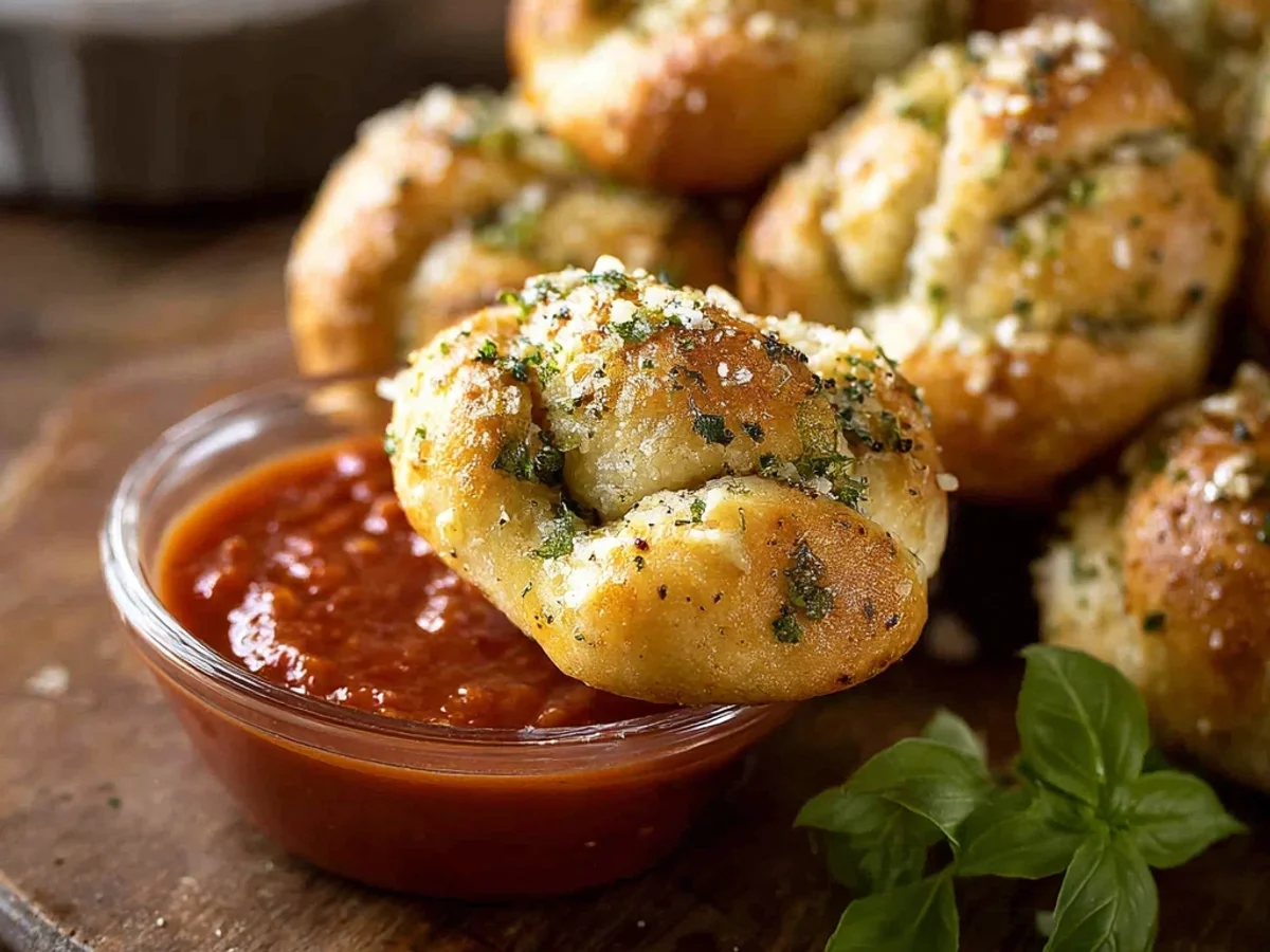 Rustic Homemade Garlic Knots with Zesty Herb Butter - Featured Image
