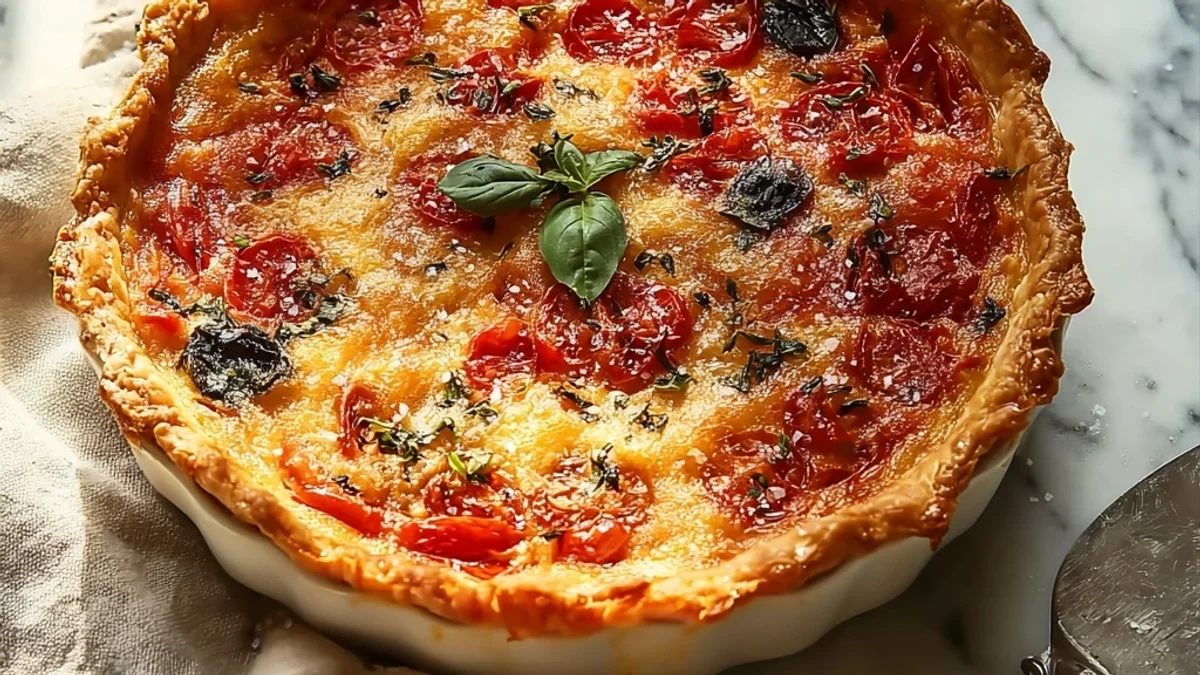 Rustic James Beard's Tomato Pie: A Summer Classic