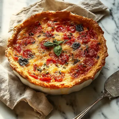 Rustic James Beard's Tomato Pie: A Summer Classic