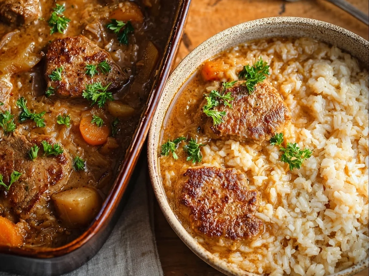 Rustic Lamb Chop Casserole with Rice: A Hearty Meal - Featured Image