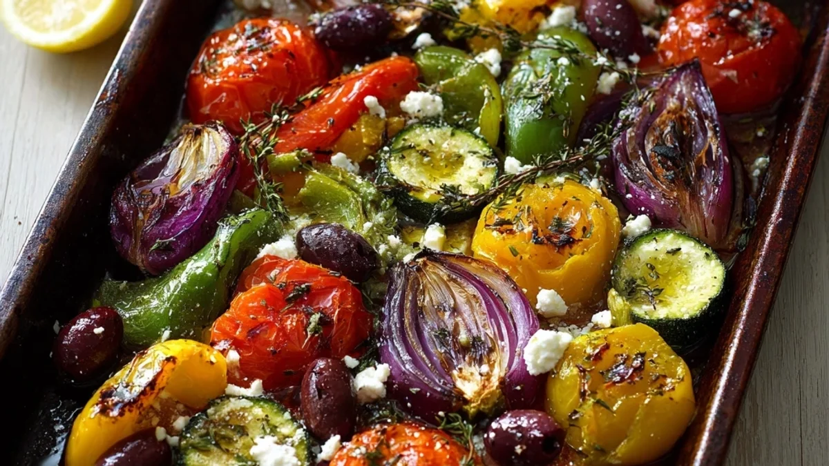 Rustic One Pan Greek Vegetables: Easy Weeknight Flavor