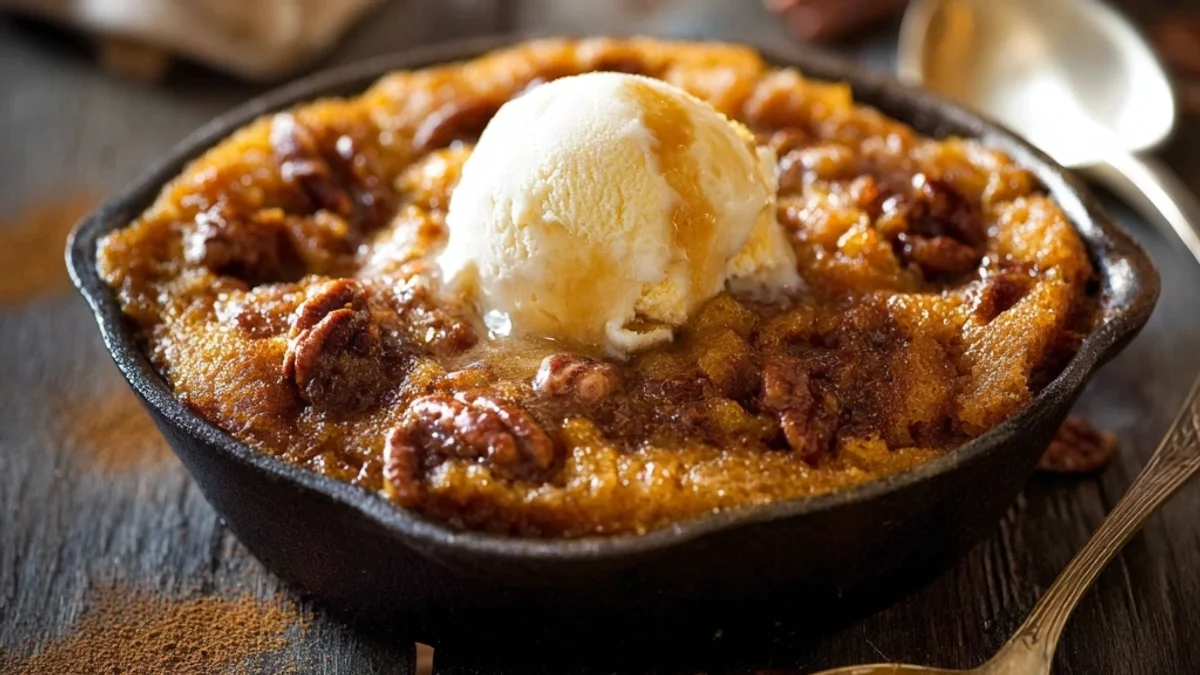 Rustic Pumpkin Pecan Cobbler: Autumn's Favorite Bake