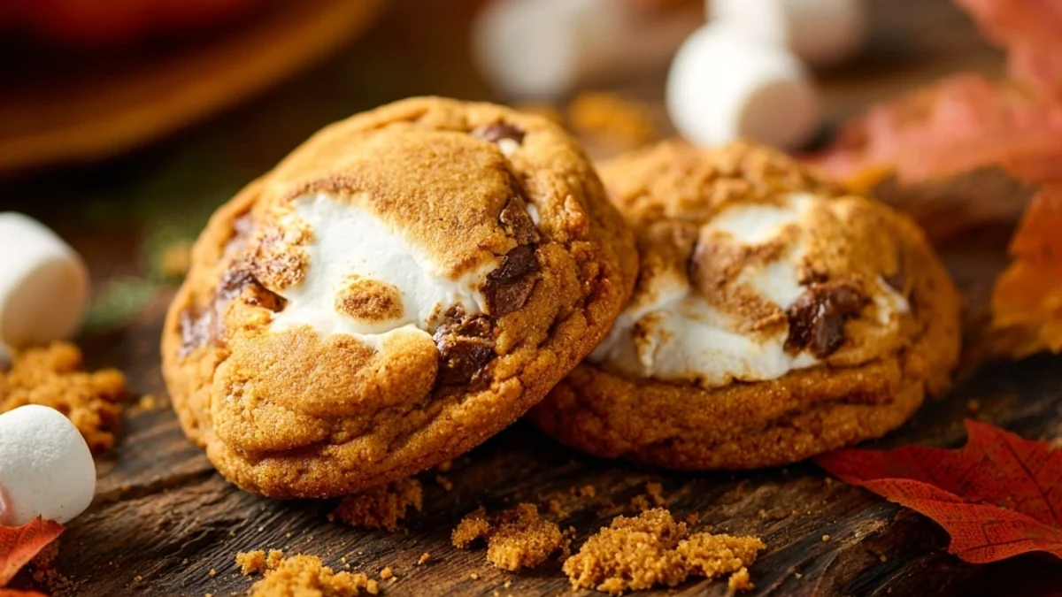 Rustic Pumpkin S'mores Cookies: Autumn's Sweet Embrace