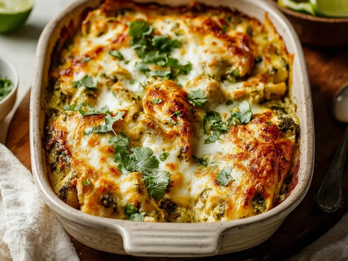 Salsa Verde Chicken Casserole: Quick, Tangy & Hearty - Featured Image