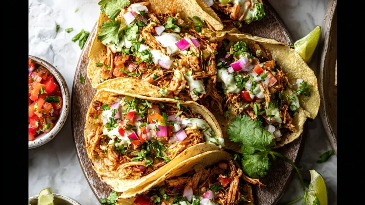 Savory Pulled Chicken Tacos: A Weeknight Flavor Burst