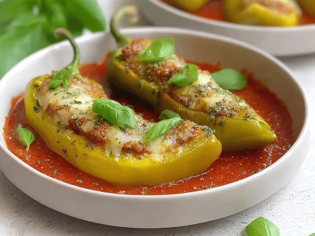 Savory Stuffed Banana Peppers: A Flavorful Main Dish - Featured Image