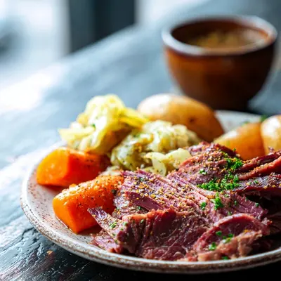 Simple Crockpot Corned Beef & Cabbage: Weeknight Dinner