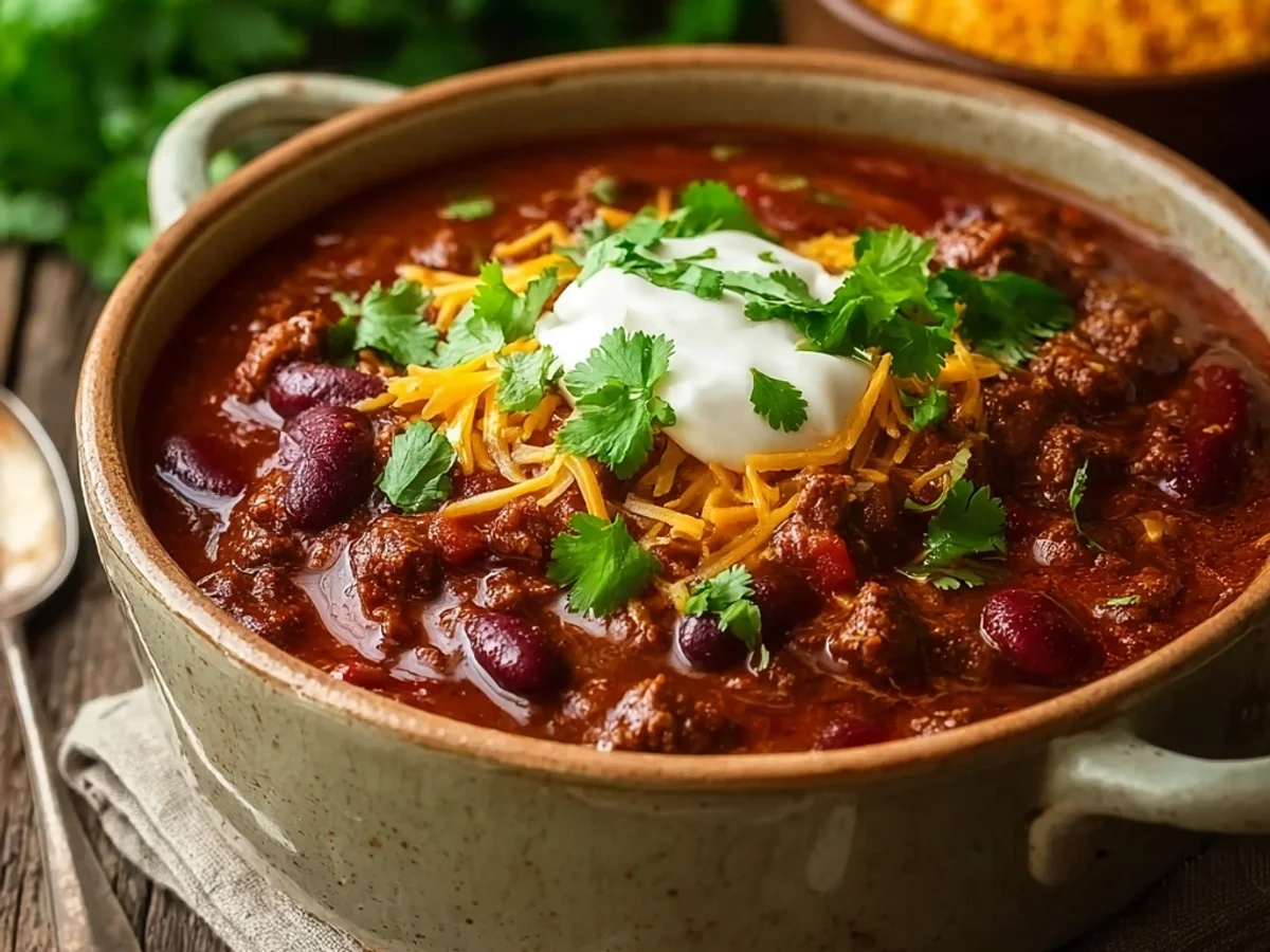 Simple Slow Cooker Chili with Deep Flavors - Featured Image
