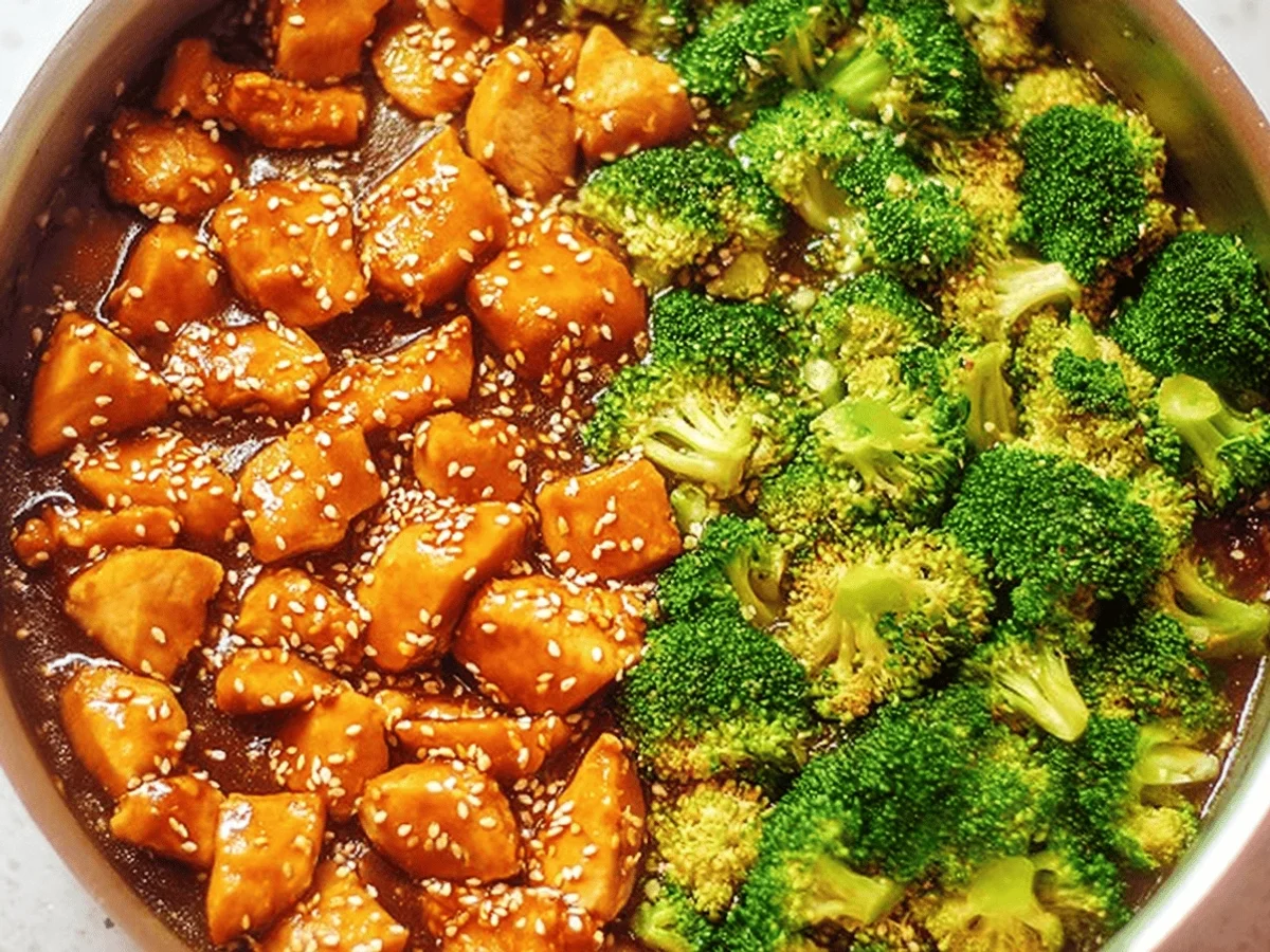 Skinny Sesame Chicken Broccoli Recipe for Dinner - Featured Image