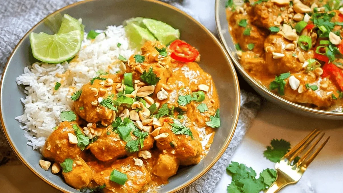 Slow Cooker Chicken Satay Recipe