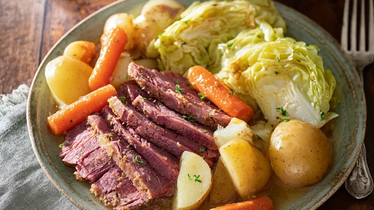 Slow Cooker Corned Beef and Cabbage