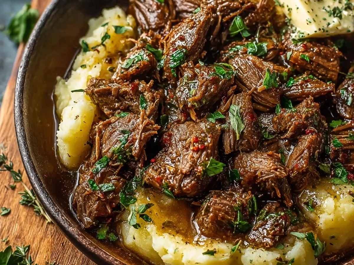 Slow Cooker Garlic Butter Beef: A Tender, Simple Dinner - Featured Image