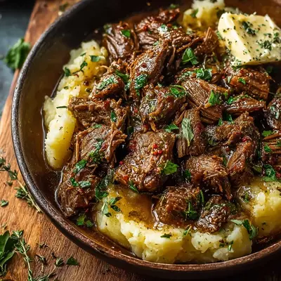 Slow Cooker Garlic Butter Beef: A Tender, Simple Dinner