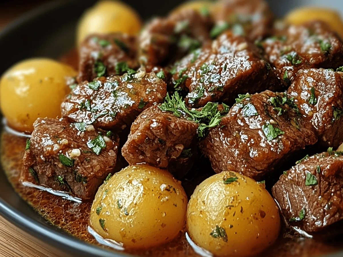 Slow Cooker Garlic Butter Beef Recipe for Perfect Dinners - Featured Image