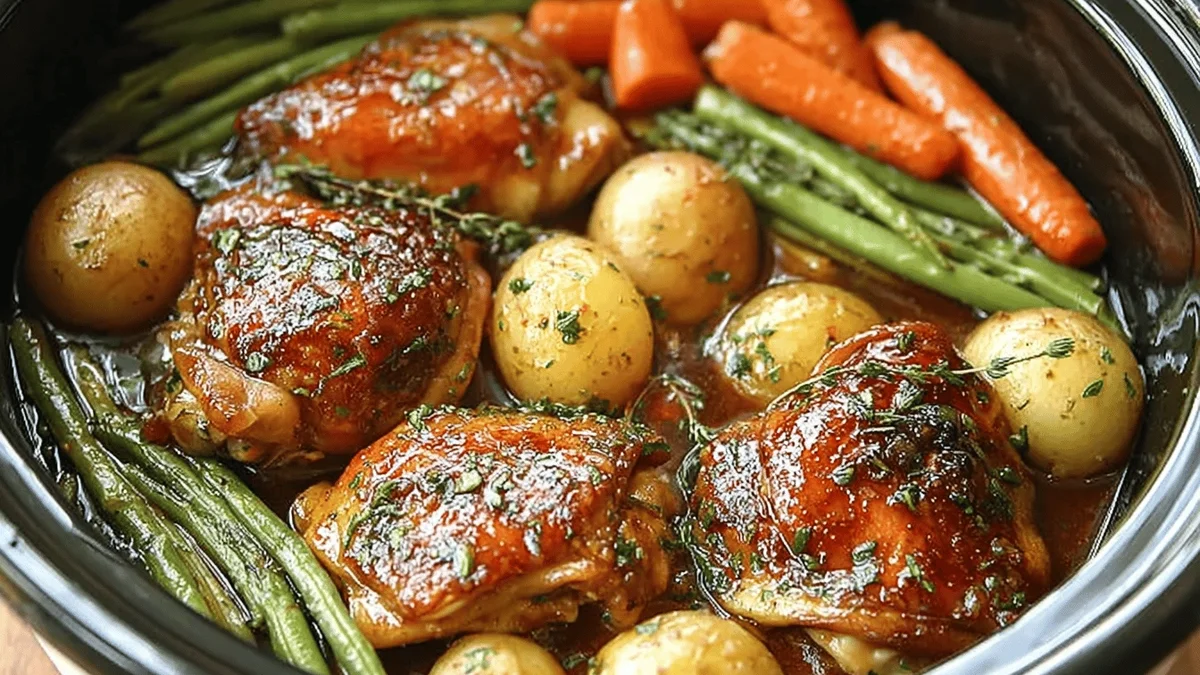 Slow Cooker Honey Garlic Chicken Recipe