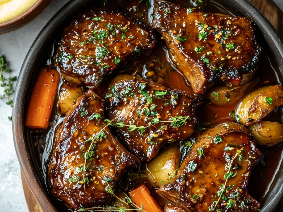 Slow Cooker Honey Garlic Lamb Chops: Tender & Flavorful - Featured Image