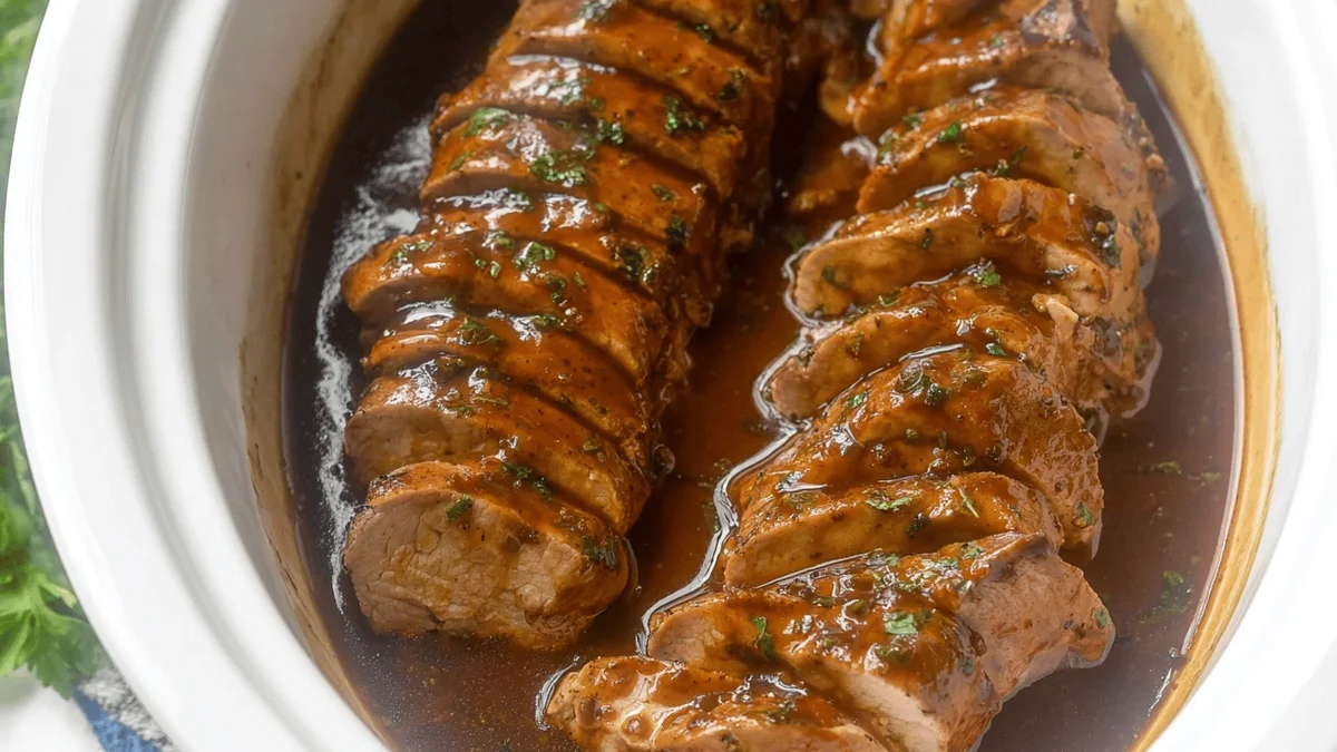 Slow Cooker Pork Tenderloin - Easy and Delicious!