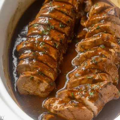 Slow Cooker Pork Tenderloin - Easy and Delicious!