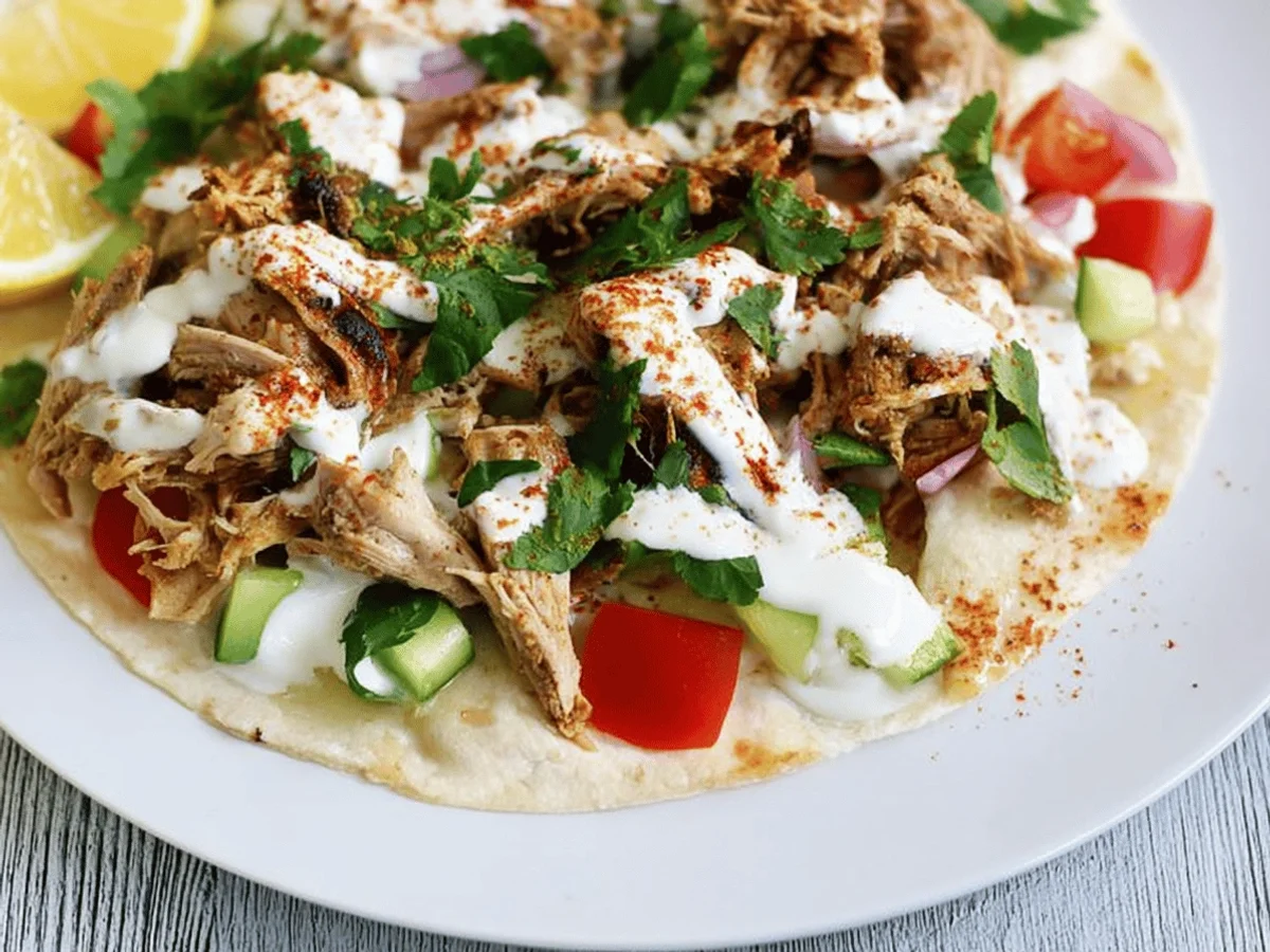 Slow Cooker Shawarma Chicken Recipe - Featured Image