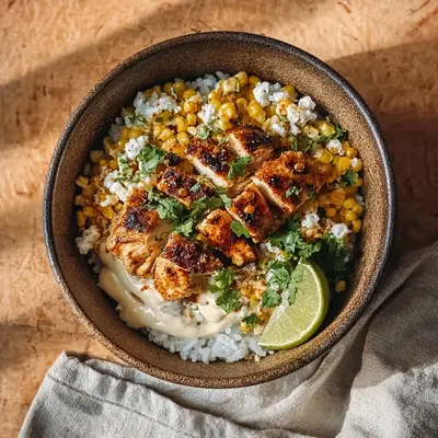 Smoky Street Corn Chicken Rice Bowl: A Weeknight Favorite