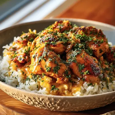 Smothered Chicken and Rice: Tender, Creamy Comfort