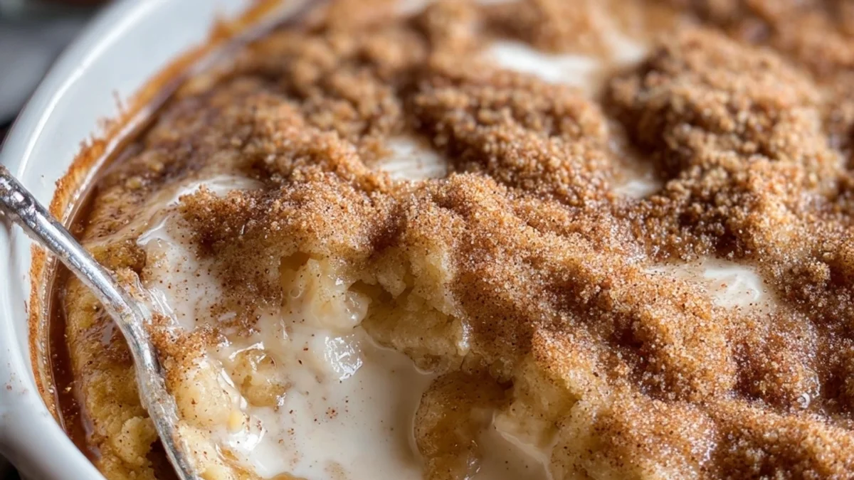 Snickerdoodle Cobbler Dessert: Warm & Cinnamon-Spiced