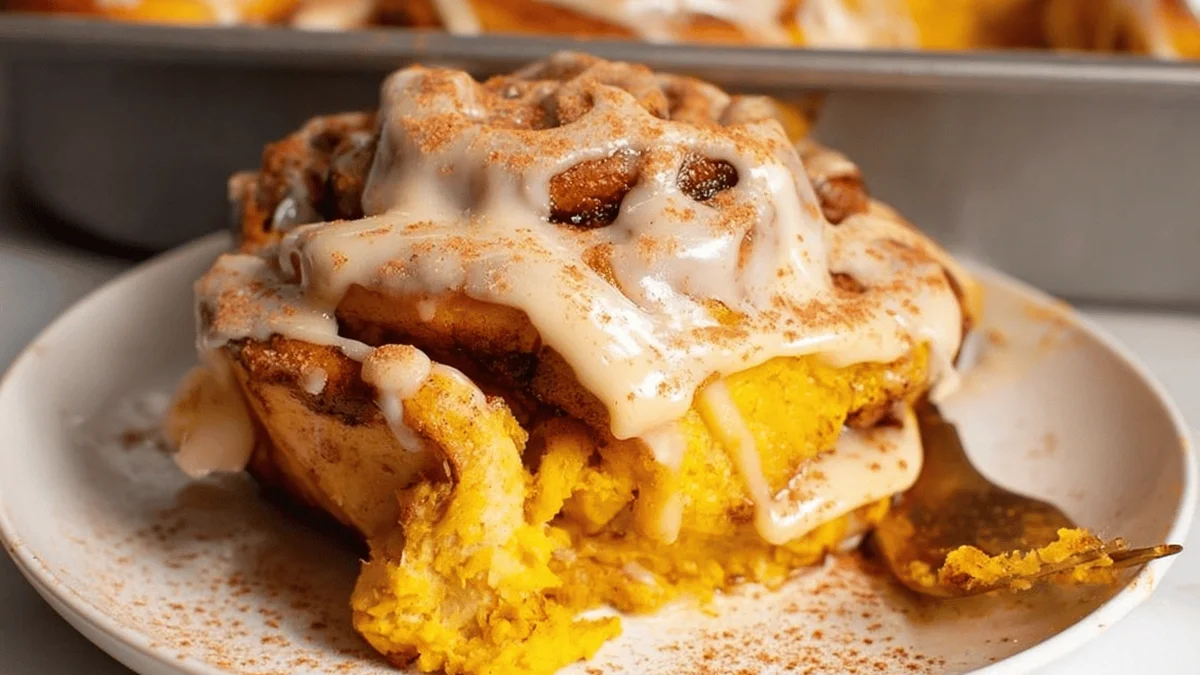 Soft and Fluffy Pumpkin Cinnamon Rolls Recipe
