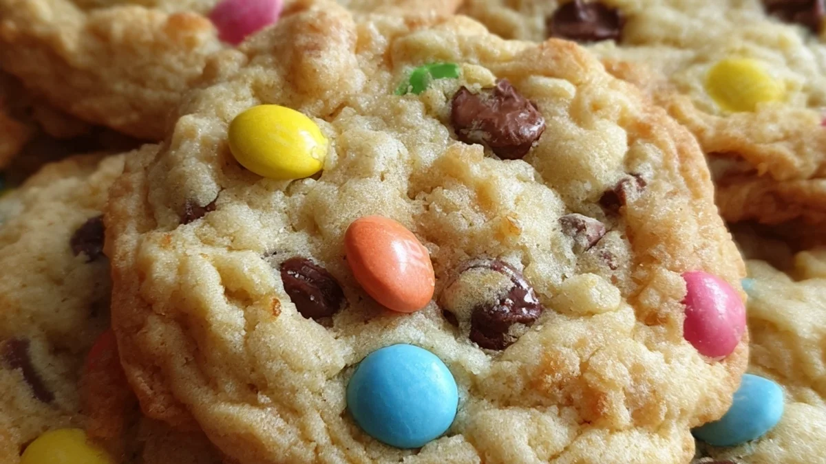 Soft & Chewy M&M Cookies in 20 Minutes