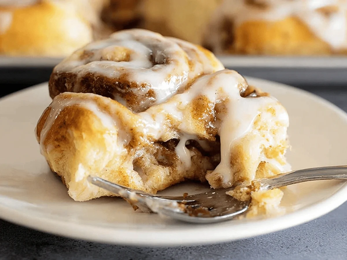 Soft Homemade Cinnamon Rolls Recipe - Featured Image