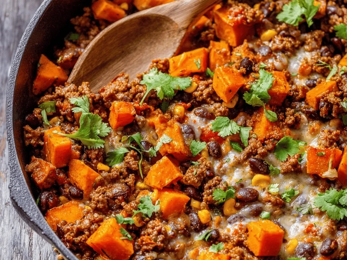 Southwest Ground Beef & Sweet Potato Skillet: Easy Weeknight - Featured Image
