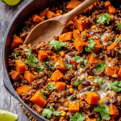 Southwest Ground Beef & Sweet Potato Skillet: Easy Weeknight