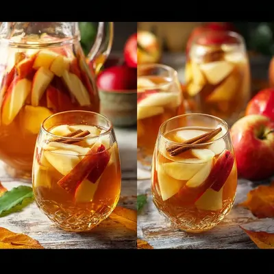 Spiced Caramel Apple Cider Sangria for Autumn