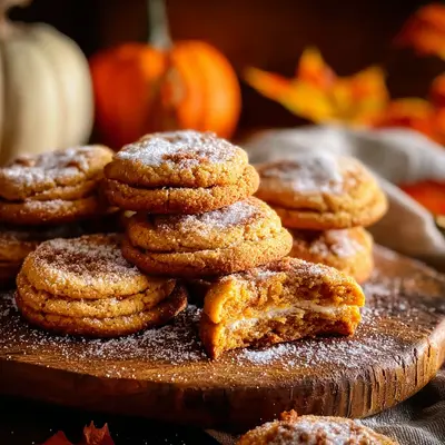 Spiced Pumpkin Cheesecake Cookies: Creamy Swirl Treats