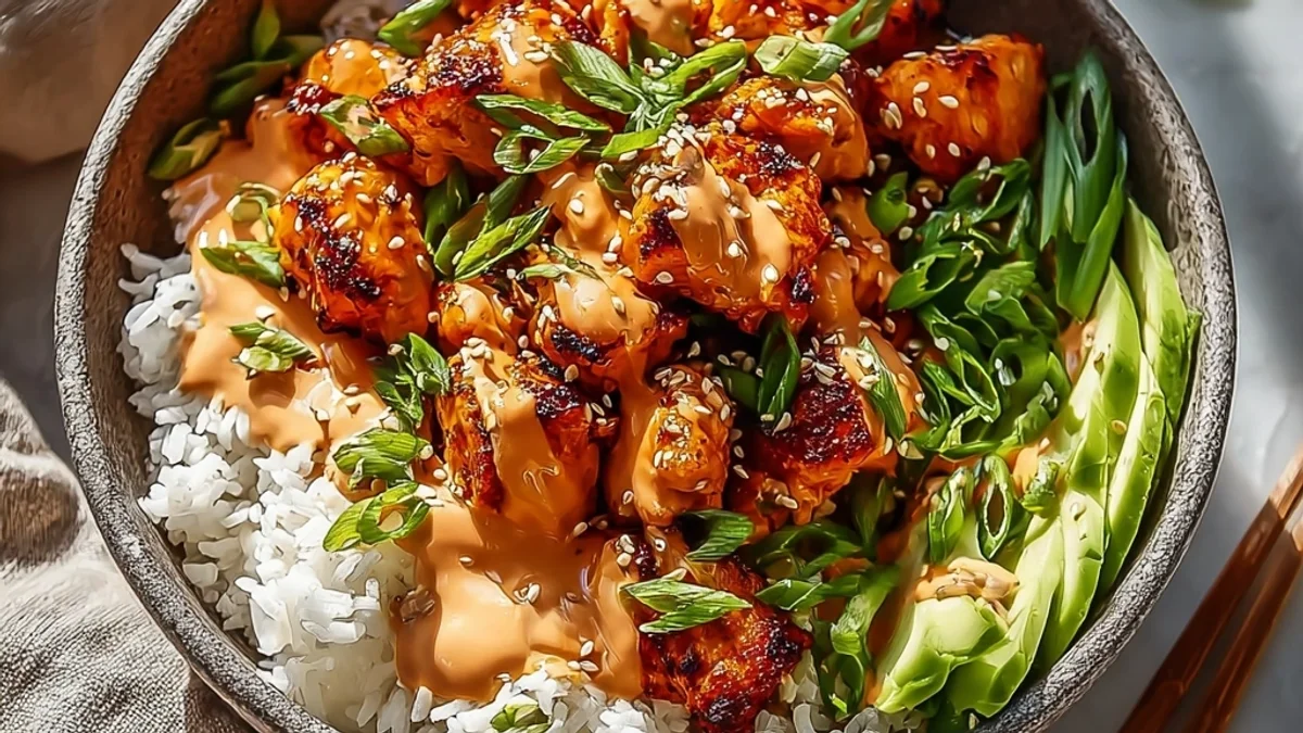 Spicy Bang Bang Chicken Bowl: A Weeknight Flavor Boost